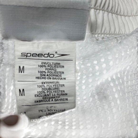 Speedo Mens Black & White Floral Swim Trunks With Drawstring Waist & Mesh Lining - Picture 5 of 9